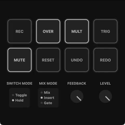 Giant Dove Looper plugin interface